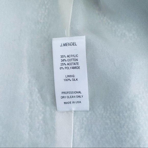 J.Mendal Paris Tweed Day Dress Size 2 - Picture 13 of 14